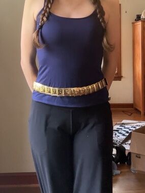 Vintage Gold Stretch Belt